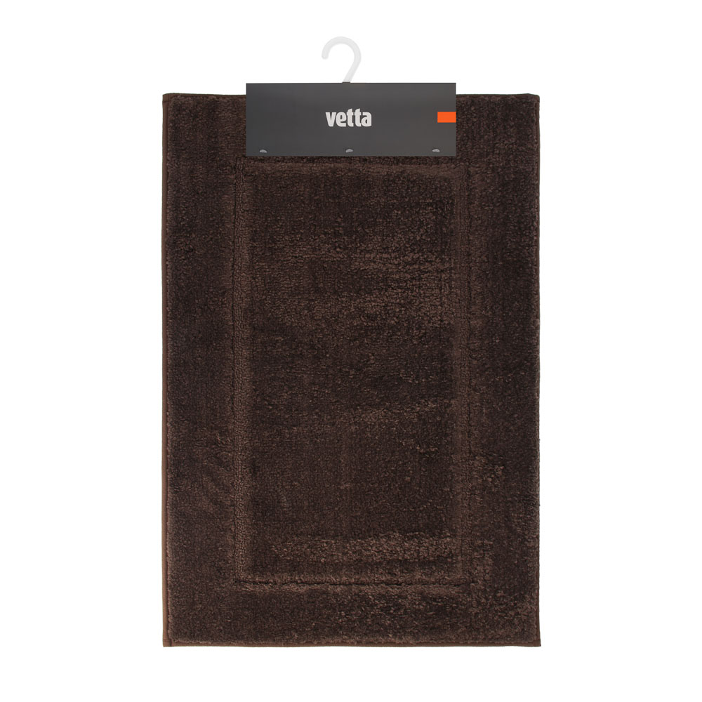 Коврик для ванной комнаты тм VETTA Solace, махровый 600г/м² тп-основа , 80х50см, 2 цвета, арт.№ 462-826