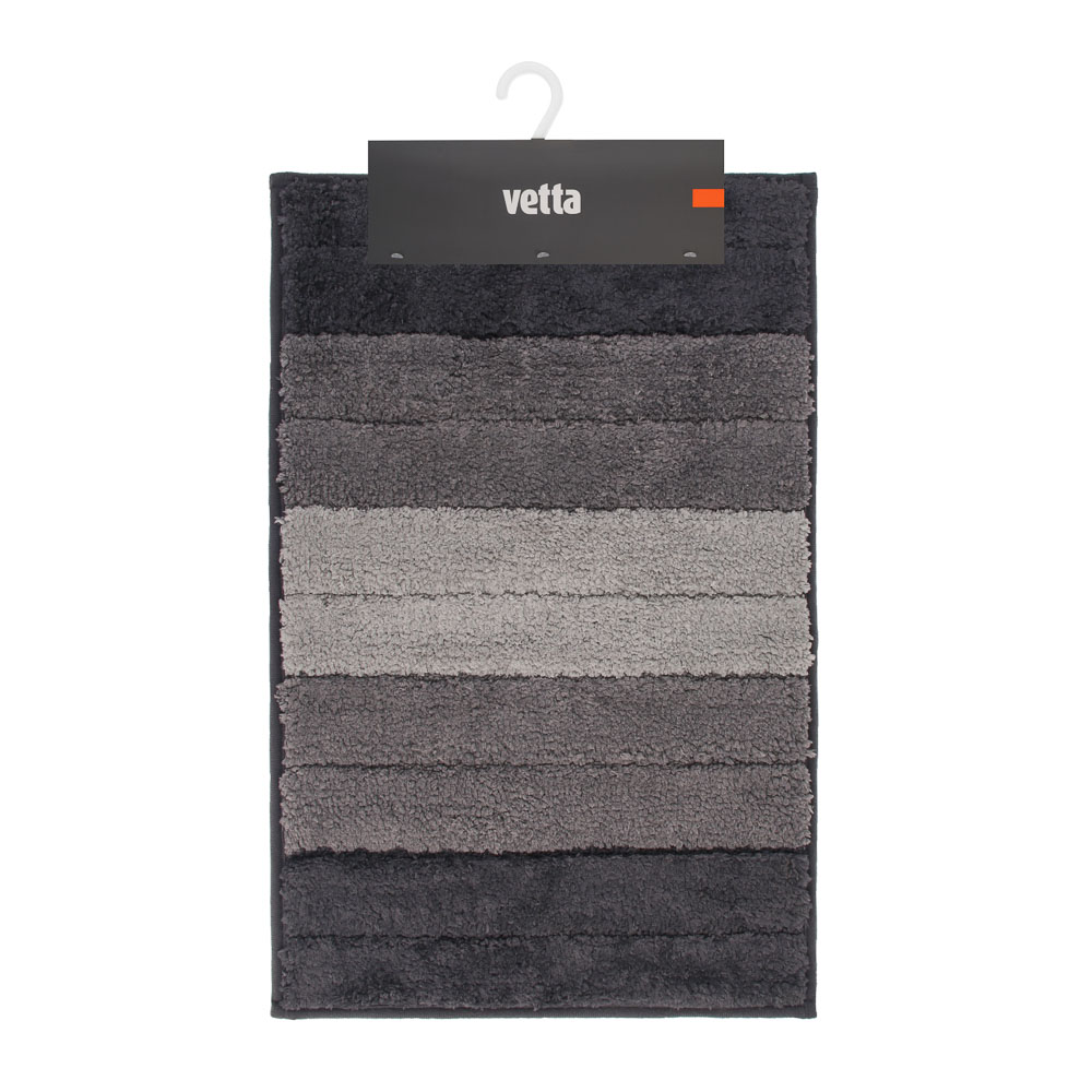 Коврик для ванной комнаты тм VETTA Gradient, микрофибра 600г + TPR 700г, 60x40см, 2 цвета, арт.№ 462-827