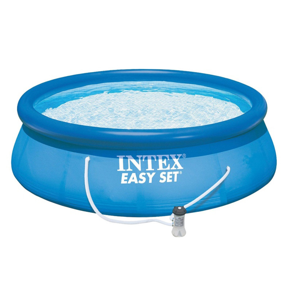 INTEX Бассейн надувной Изи Сет 396x84см, 7290л, насос-фильтр 2006л/ч, 28142NP, арт.№ 109-054