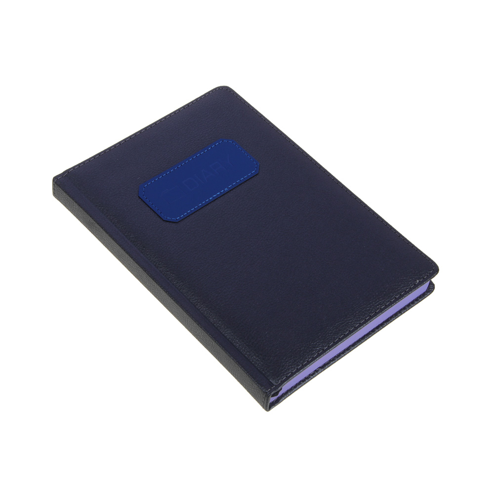 Ежедневник недатир."ЛОФТ" А5, 320 стр., тв.обл.с поролоном, иск.кожа, нашивка, цв.срез, черный мет., арт.№ 572-150