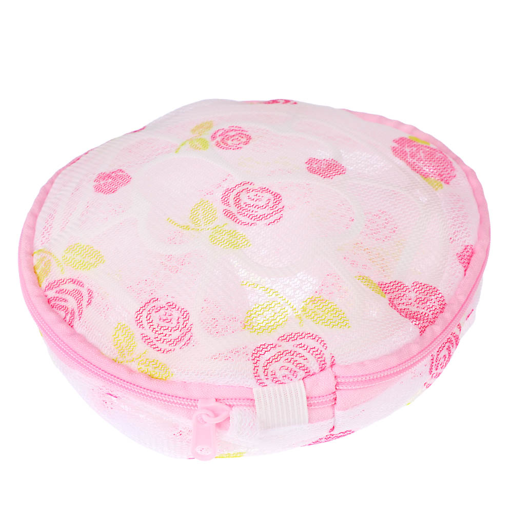 VETTA Мешок для стирки белья, цилиндр, на замке, пластик, полиэстер, d15х16h см, 4 дизайна, арт.№ 452-013