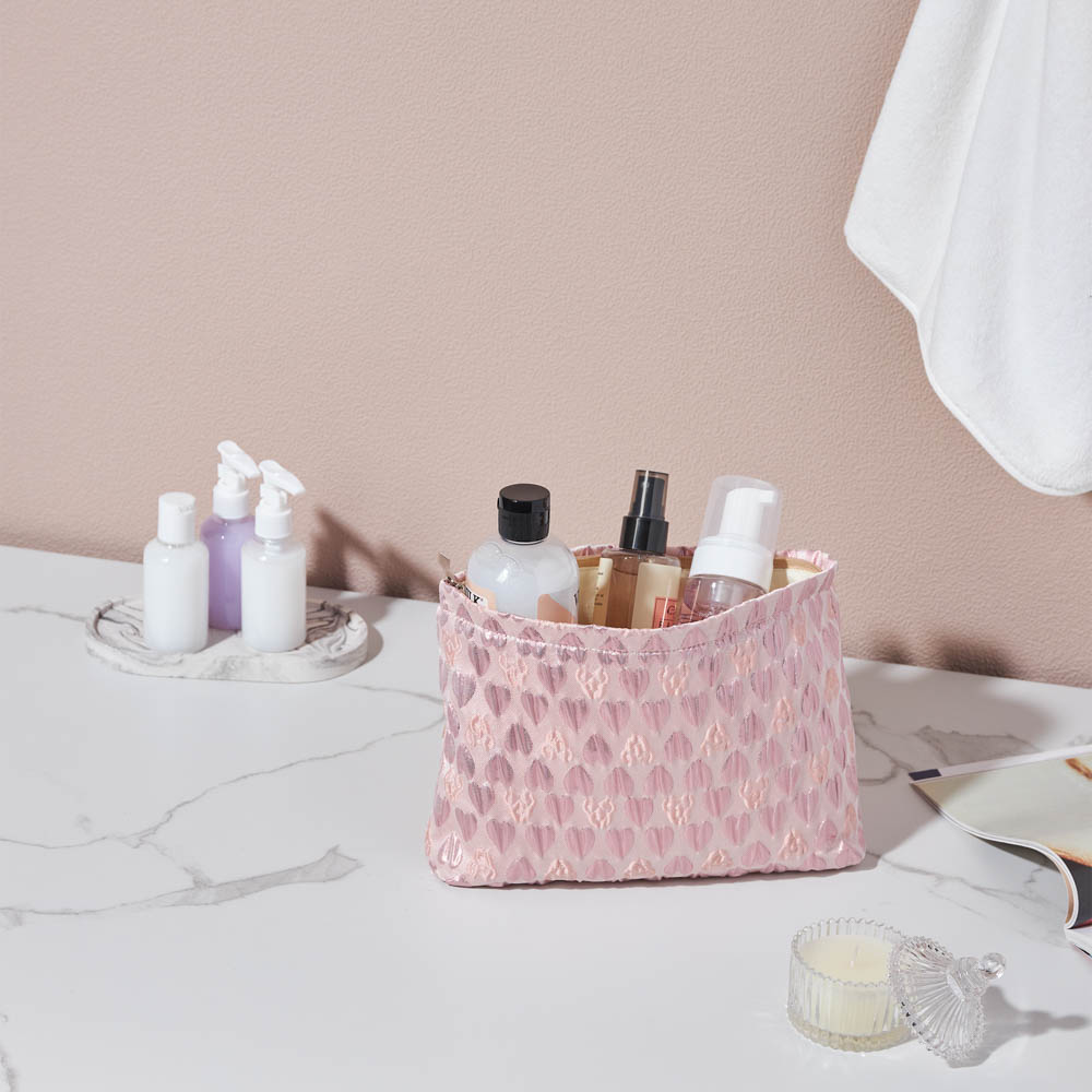 Косметичка, 26x5,5x18 см, цвет розовый, полиэстер, арт.№ 504-005