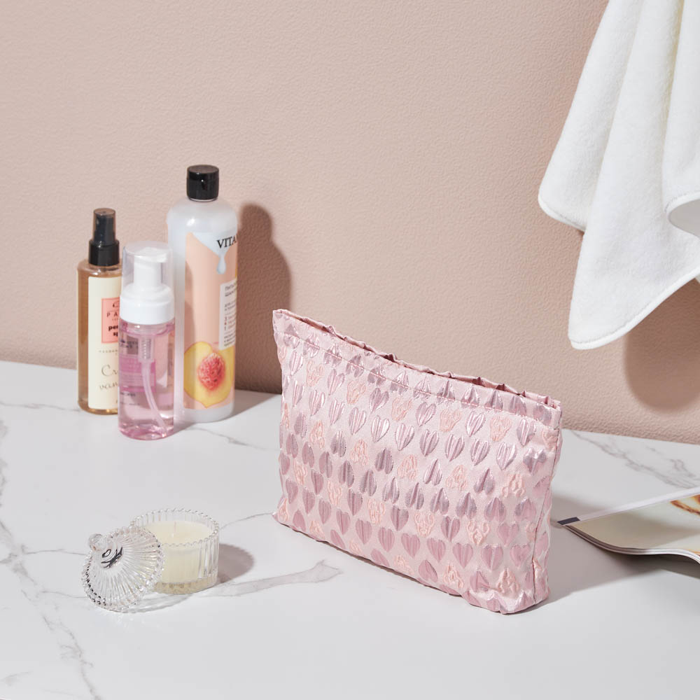 Косметичка, 26x5,5x18 см, цвет розовый, полиэстер, арт.№ 504-005