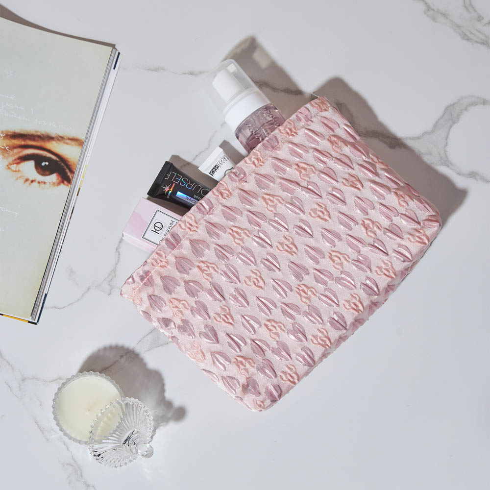 Косметичка, 26x5,5x18 см, цвет розовый, полиэстер, арт.№ 504-005