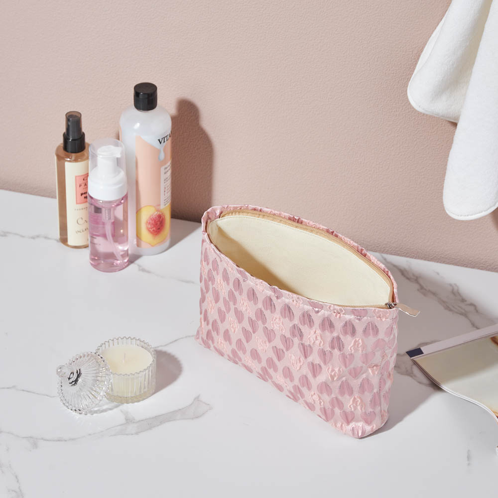 Косметичка, 26x5,5x18 см, цвет розовый, полиэстер, арт.№ 504-005