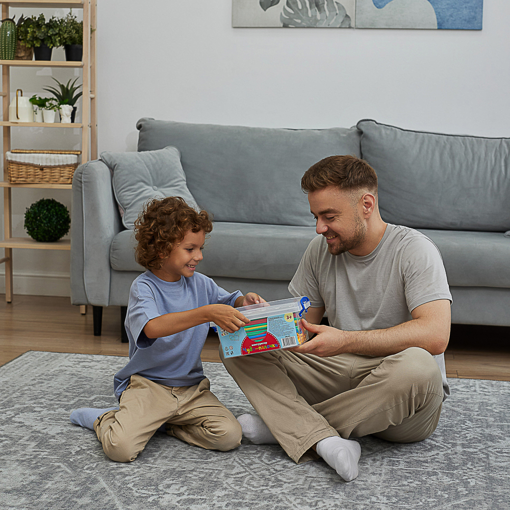 BY Education Конструктор пластиковый "Чудо-палочки", 300 деталей, PE, PP, 28х18х12,5 см, арт.№ 859-072