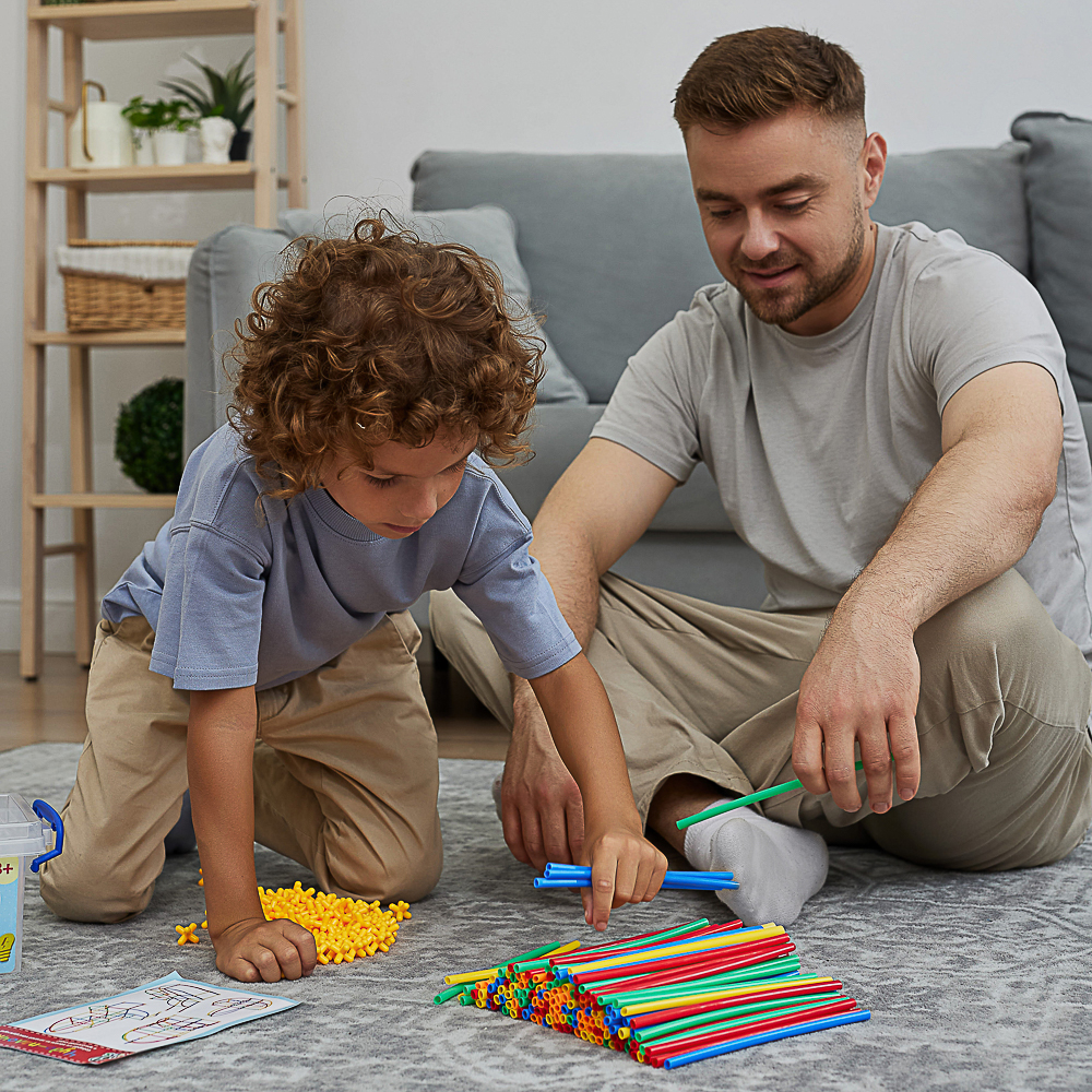 BY Education Конструктор пластиковый "Чудо-палочки", 300 деталей, PE, PP, 28х18х12,5 см, арт.№ 859-072