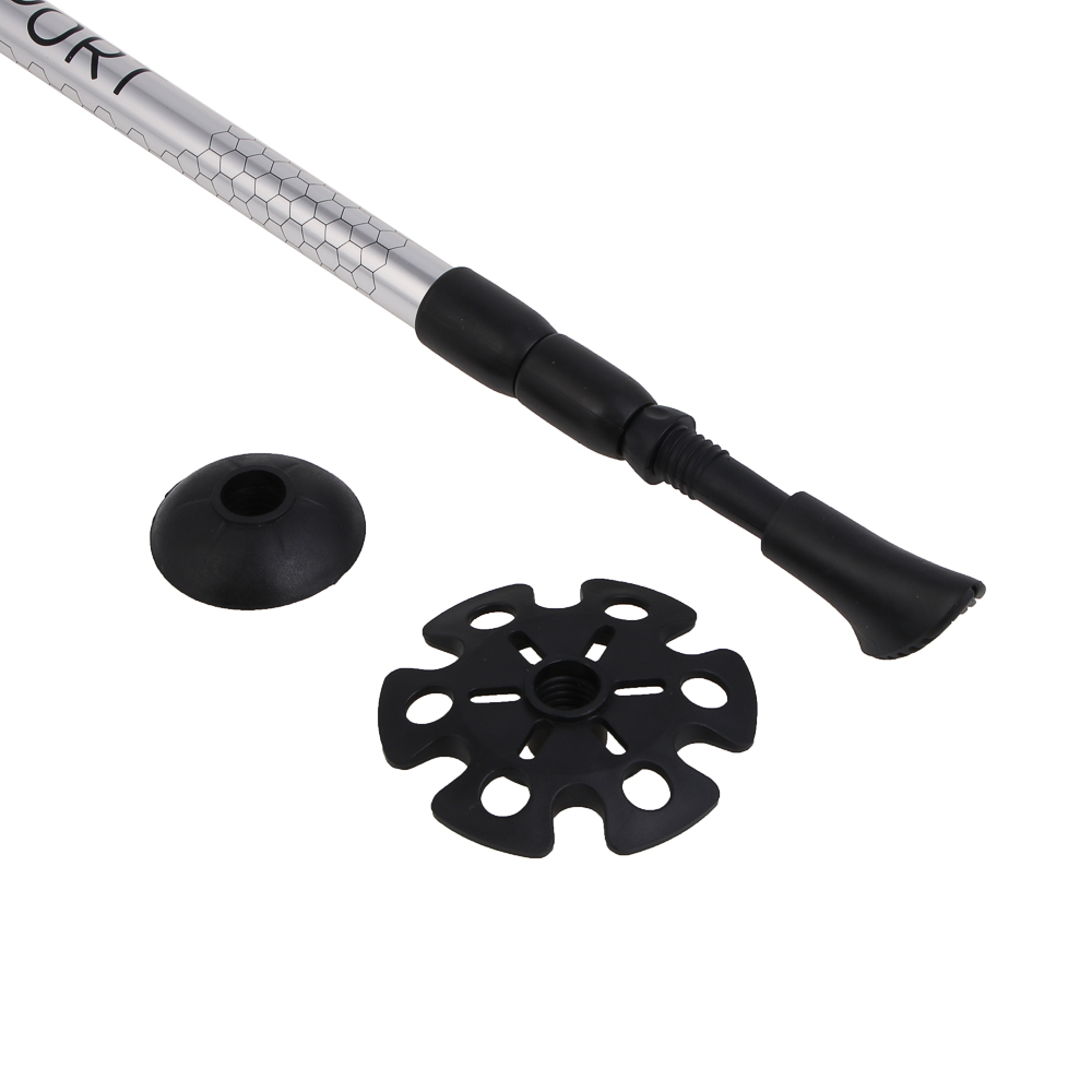 Набор палок для скандинавской ходьбы тм BY SPORT, 2шт, телескопические 65-135см, алюм 6061, пробка, арт.№ 190-028