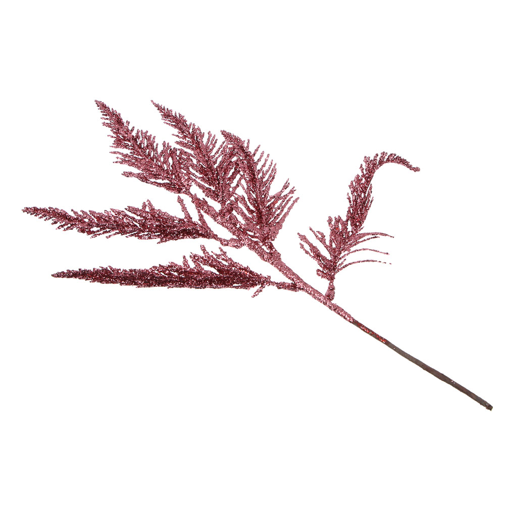 СНОУ БУМ Ветка 35 см, металл, пластик, глиттер, ассортимент цветов, 6 цветов, арт.№ 353-506