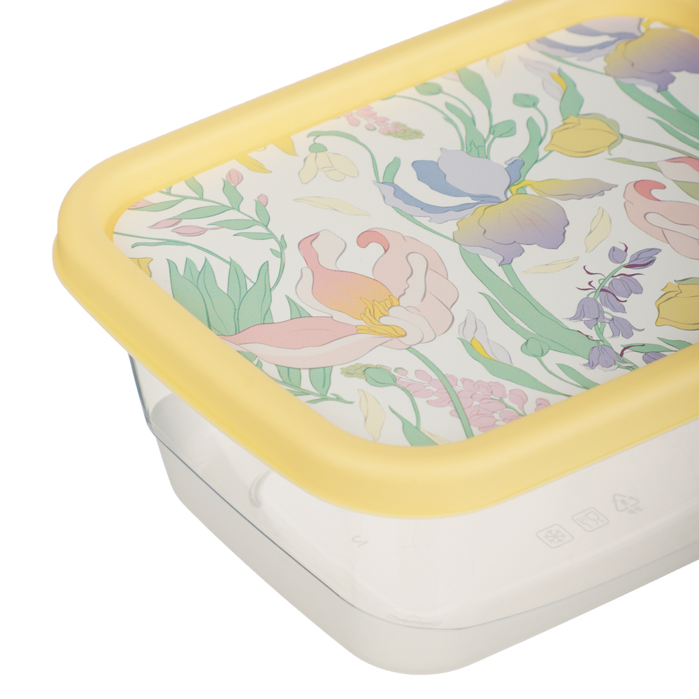 Ботаника Контейнер для продуктов прямоугольный 0,5л, пластик, 3 цвета, арт.№ 861-567