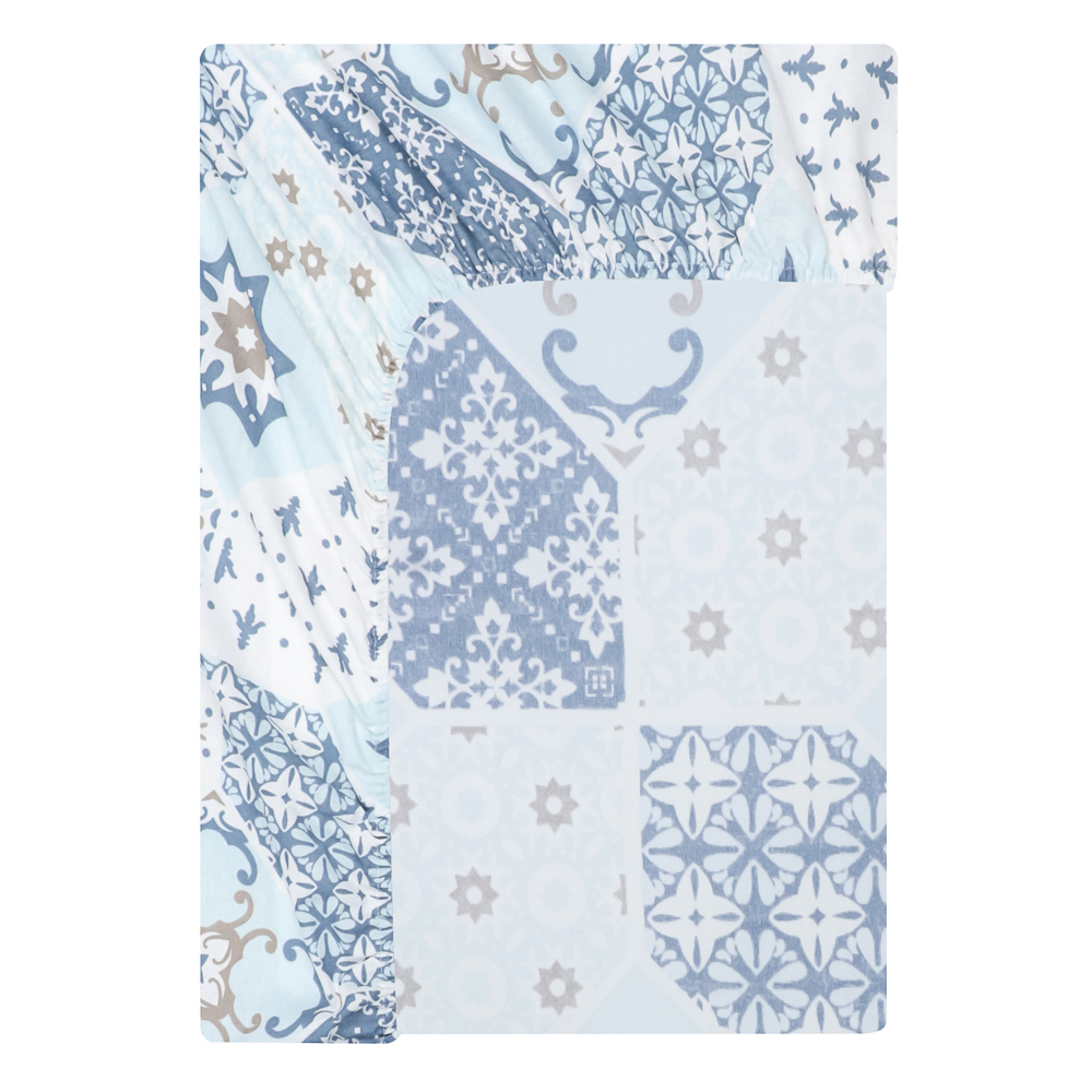 PROVANCE Стандарт Простыня на резинке 160х200х20см, 100% хлопок, бязь, 4 дизайна, арт.№ 432-276