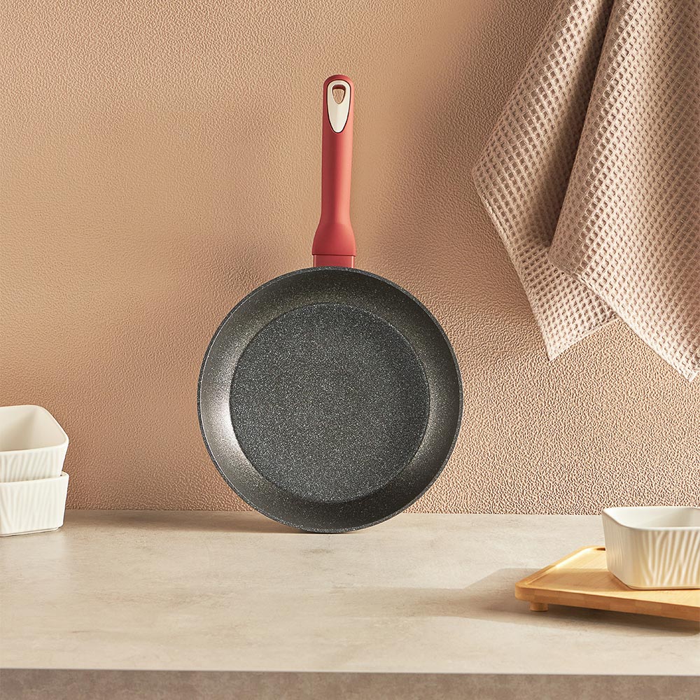 SATOSHI Лувьер Сковорода литая d26см, антипригарное покрытие мрамор, индукция, арт.№ 846-649