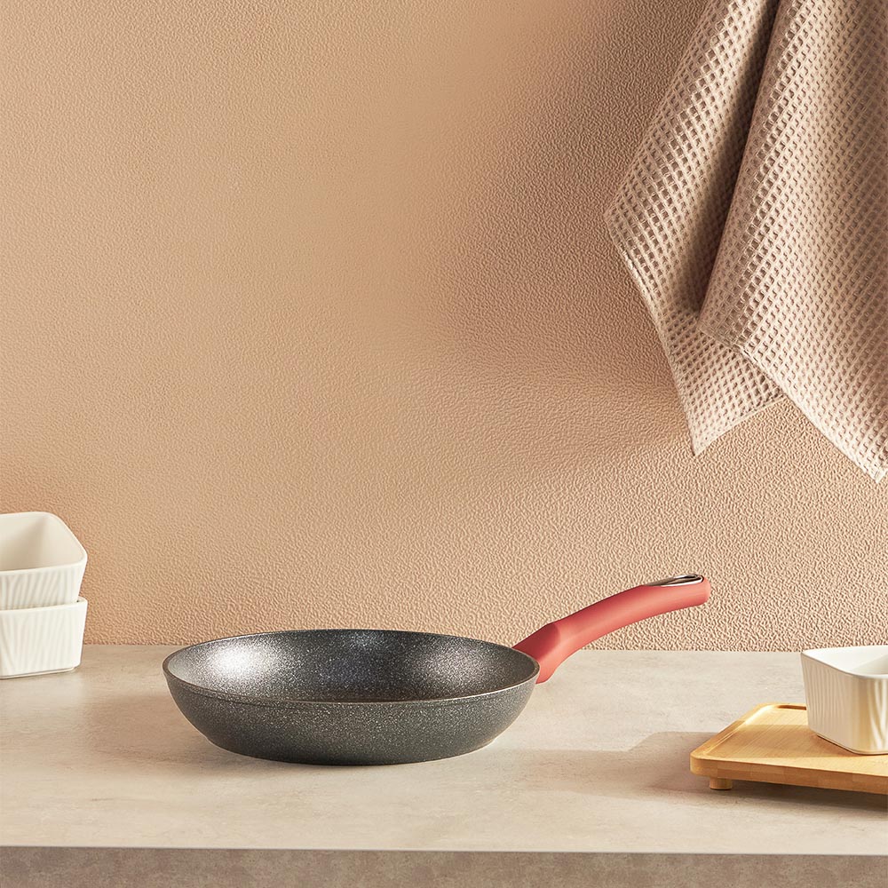 SATOSHI Лувьер Сковорода литая d26см, антипригарное покрытие мрамор, индукция, арт.№ 846-649