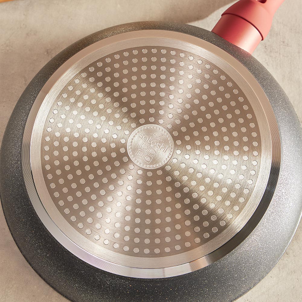 SATOSHI Лувьер Сковорода литая d26см, антипригарное покрытие мрамор, индукция, арт.№ 846-649