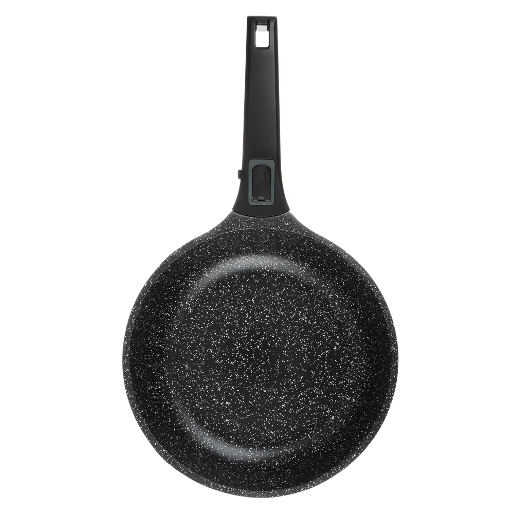 SATOSHI Уран Сковорода литая d24см, антипригарное покрытие Мрамор, индукция, съемная ручка, арт.№ 846-456