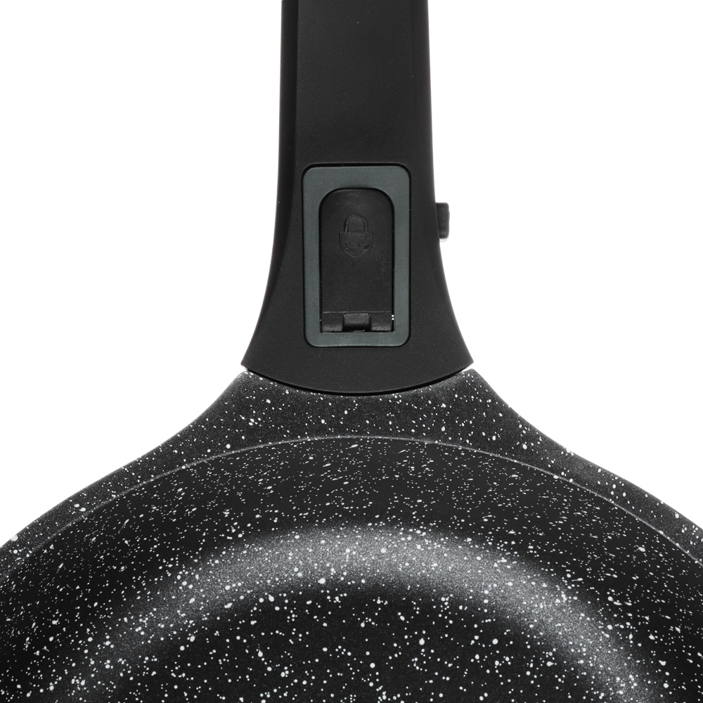 SATOSHI Уран Сковорода литая d24см, антипригарное покрытие Мрамор, индукция, съемная ручка, арт.№ 846-456