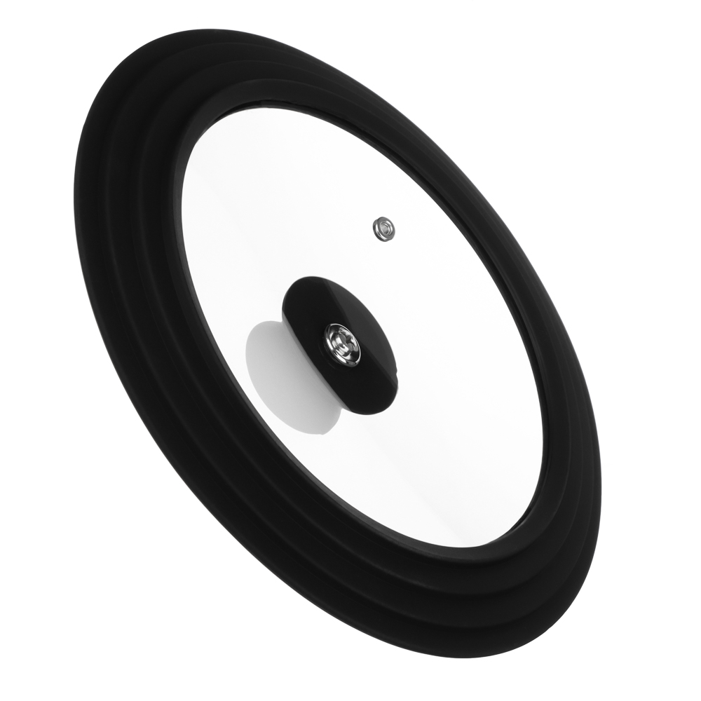 SATOSHI Крышка универсальная стекло/силикон с ручкой, 20-22-24см, арт.№ 848-074