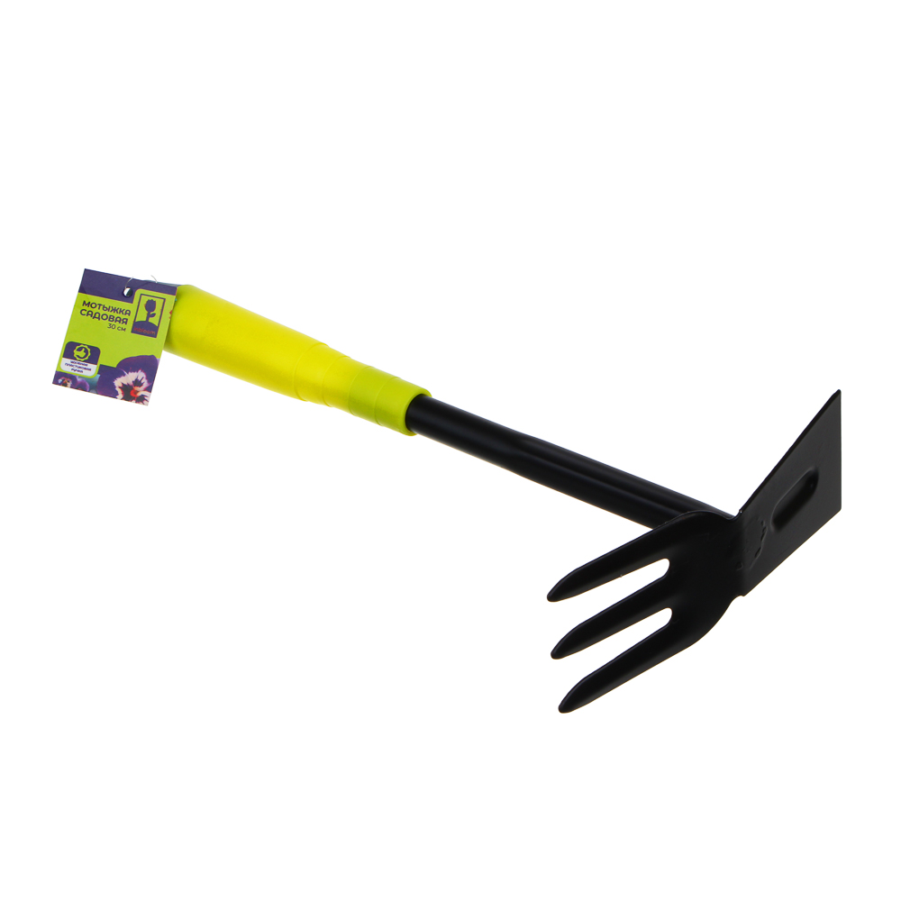 INBLOOM Мотыжка садовая 30 см, металл с пластиковой ручкой, арт.№ 181-011