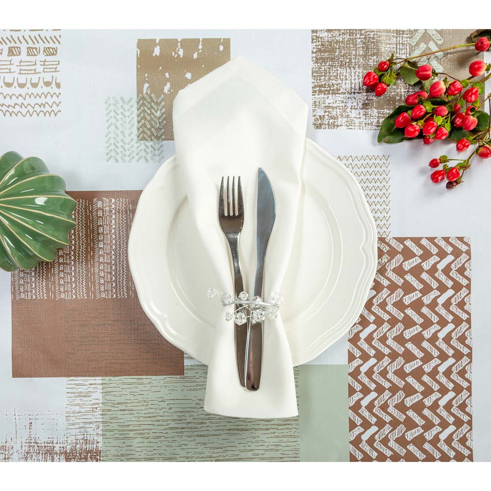 PROVANCE Скатерть ПВХ 140х230см "Оттенки" на текстильной основе, 6 дизайнов, арт.№ 479-288