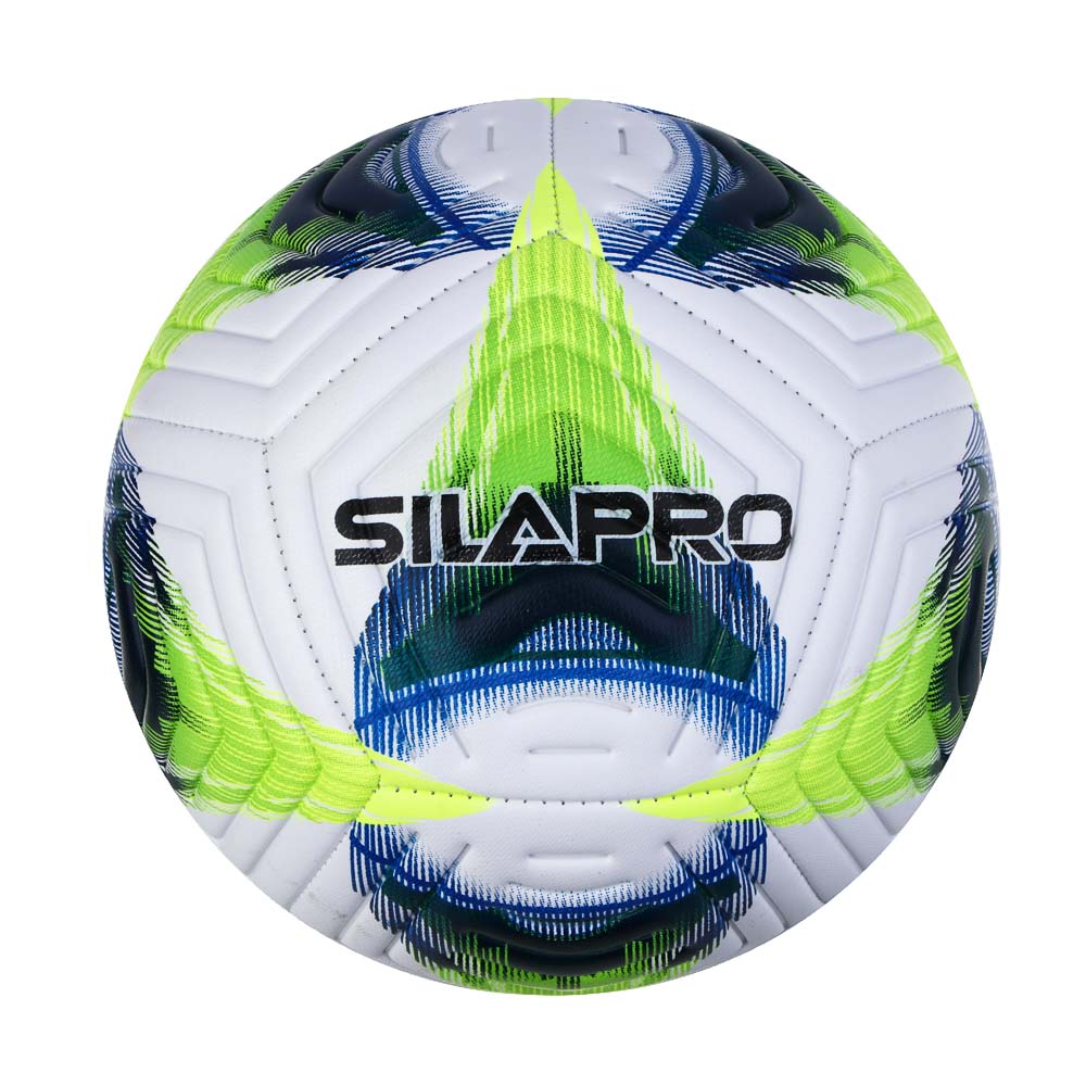 SILAPRO Мяч футбольный 22см, 5 р-р, 2сл, PU 3.5мм, 400г (+-10%), арт.№ 133-001