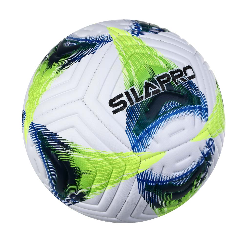 SILAPRO Мяч футбольный 22см, 5 р-р, 2сл, PU 3.5мм, 400г (+-10%), арт.№ 133-001