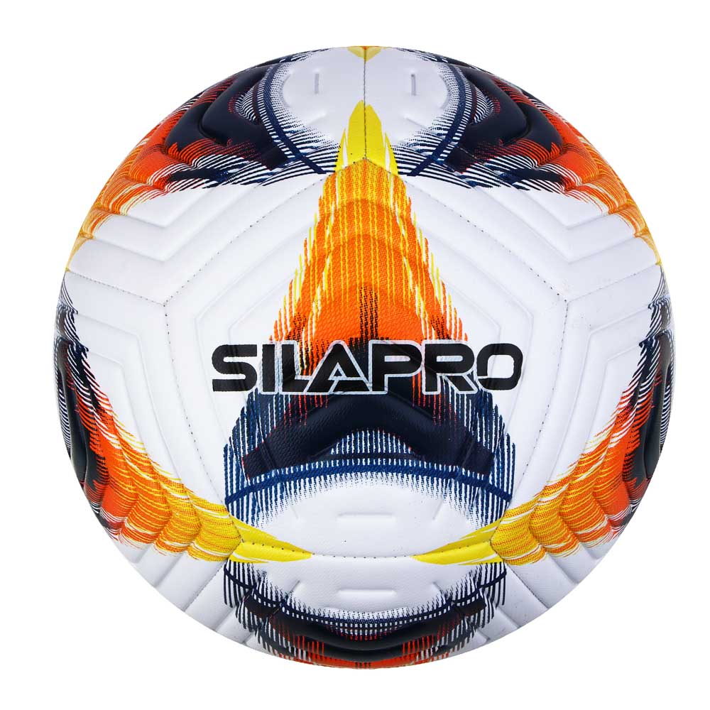 SILAPRO Мяч футбольный 22см, 5 р-р, 2сл, PU 3.5мм, 400г (+-10%), арт.№ 133-001