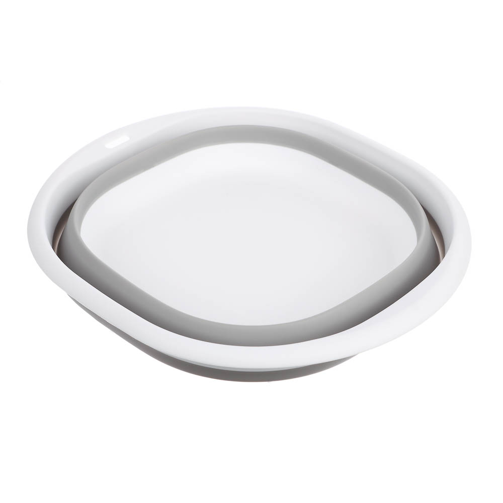 Набор тазов для уборки 3 шт, складные, 3-5-8 литров, полипропилен, термопластичная резина, арт.№ 407-102