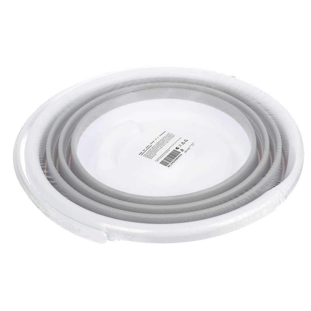 Ведро для уборки, складное, 10 л, полипропилен, термопластичная резина, арт.№ 407-103