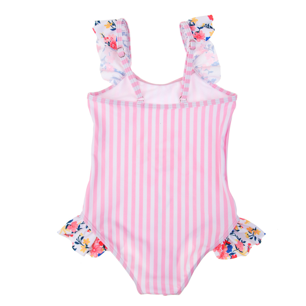 GALANTE Фламинго Купальник для девочки слитный, р-р 98-104, 82% полиэстер, 18% эластан, арт.№ 331-030