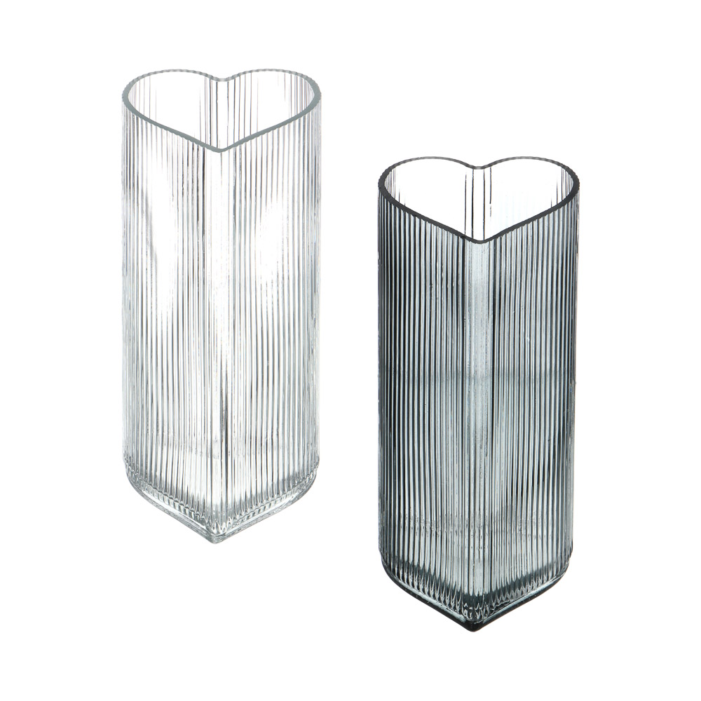 Ваза тм LADECOR "Сердце" 19х8,4 см, стекло, арт.№ 502-227