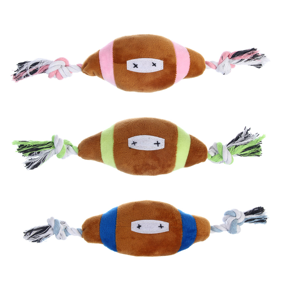 Игрушка для собак тм VETTA с пищалкой, мяч регби, п/э, 35*10см, арт.№ 273-556