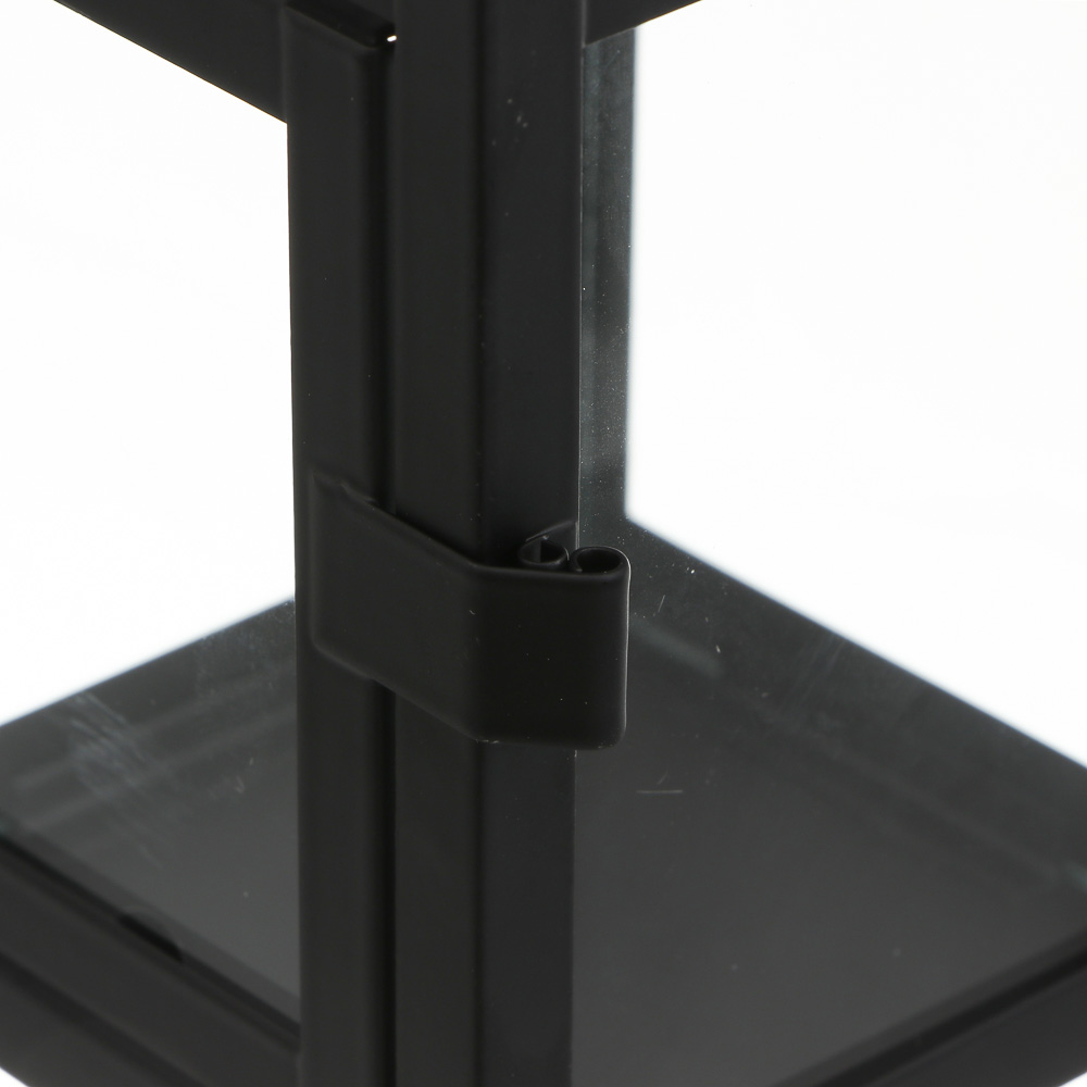 Подсвечник в виде фонарика, 8x8x18 см, металл, стекло, арт.№ 477-252