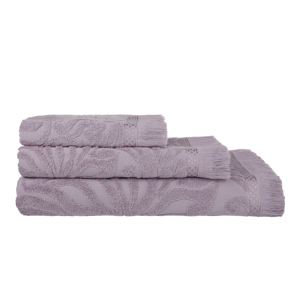 PROVANCE Шанталь Комплект полотенец махровых жаккард, 100% хл, 30х50,50х90,70х130, 430г/м, сиреневый, арт.№ 484-177