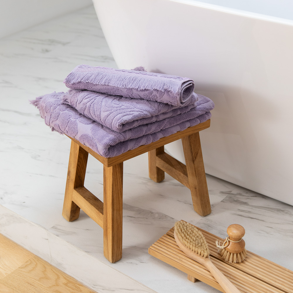 PROVANCE Шанталь Комплект полотенец махровых жаккард, 100% хл, 30х50,50х90,70х130, 430г/м, сиреневый, арт.№ 484-177