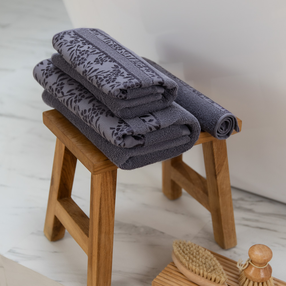 PROVANCE Шарли Комплект полотенец махровых, 100% хлопок, 30х50, 50х90, 70х130, 430г/м, фиолетовый, арт.№ 484-180