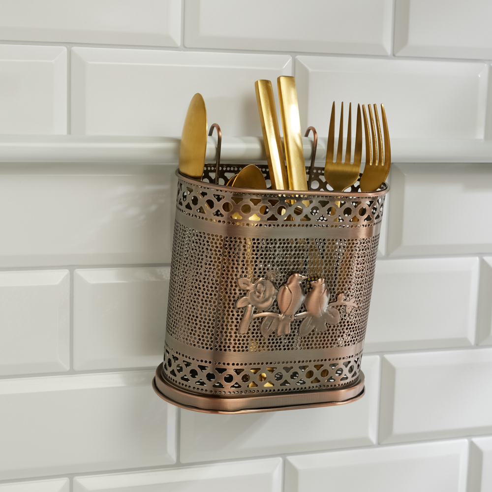 VETTA Подставка для столовых приборов, навесная, металл, 16х16,5х9см, арт.№ 485-064