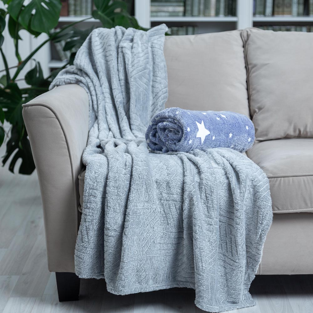 PROVANCE Плед, 130х150см, 180гр/м, "Бамбук", 2 дизайна, арт.№ 486-065