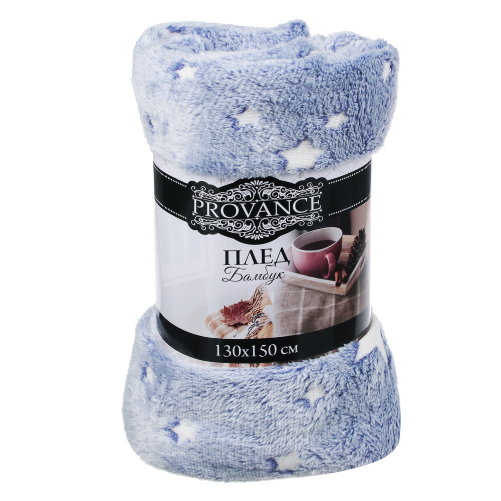 PROVANCE Плед, 130х150см, 180гр/м, "Бамбук", 2 дизайна, арт.№ 486-065