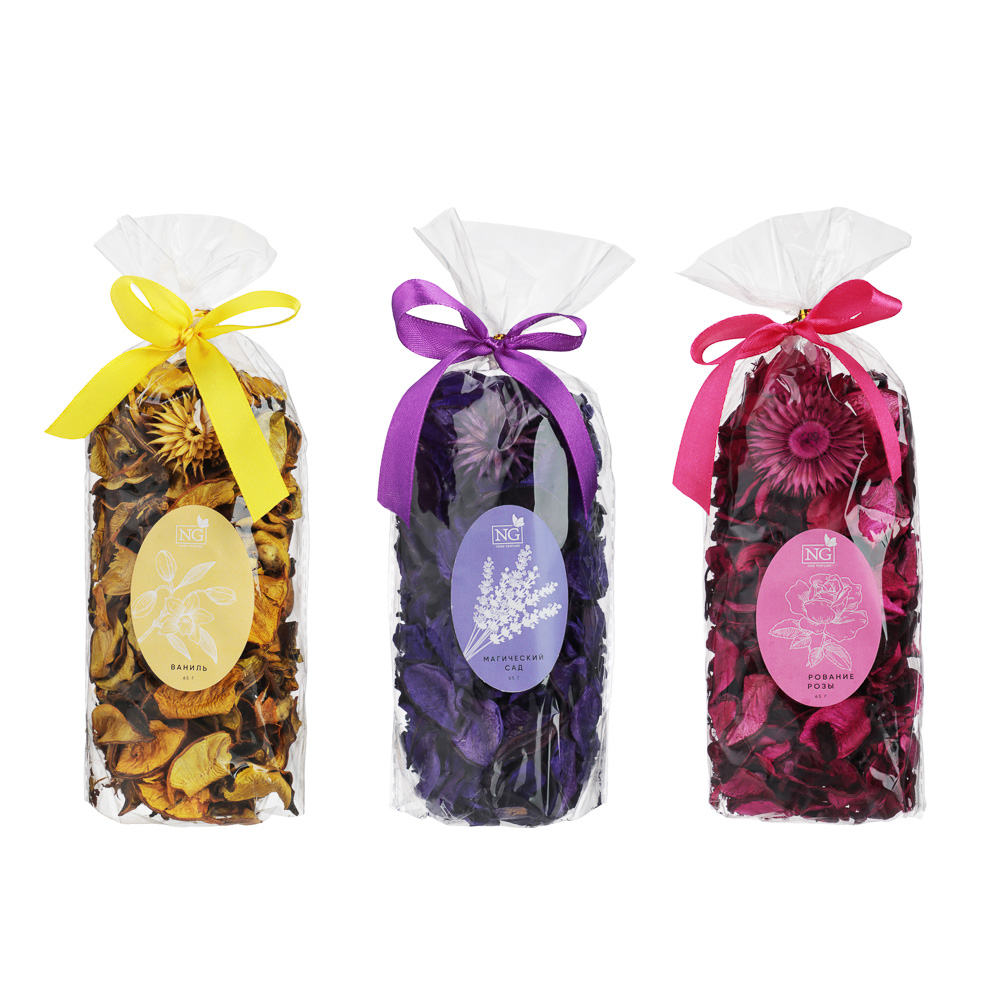 NEW GALAXY Ароматизатор Попурри, ваниль, магический сад, очарование розы, арт.№ 778-302