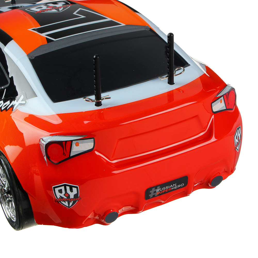 BY Автомобиль гоночный высокоскоростной Р/У, 1:10, 70км/ч, нитро-эффект, 60,5х29,5х19,5см, арт.№ 293-108