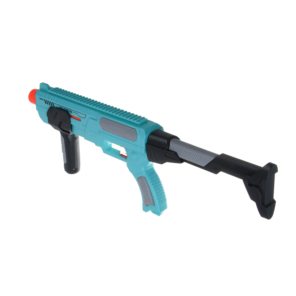 ИГРОЛЕНД Бластер "Космо", с мягкими патронами 10 шт, 2 мишени, АБС-пластик, ЭВА, 56х5,5х21,5 см, арт.№ 261-784