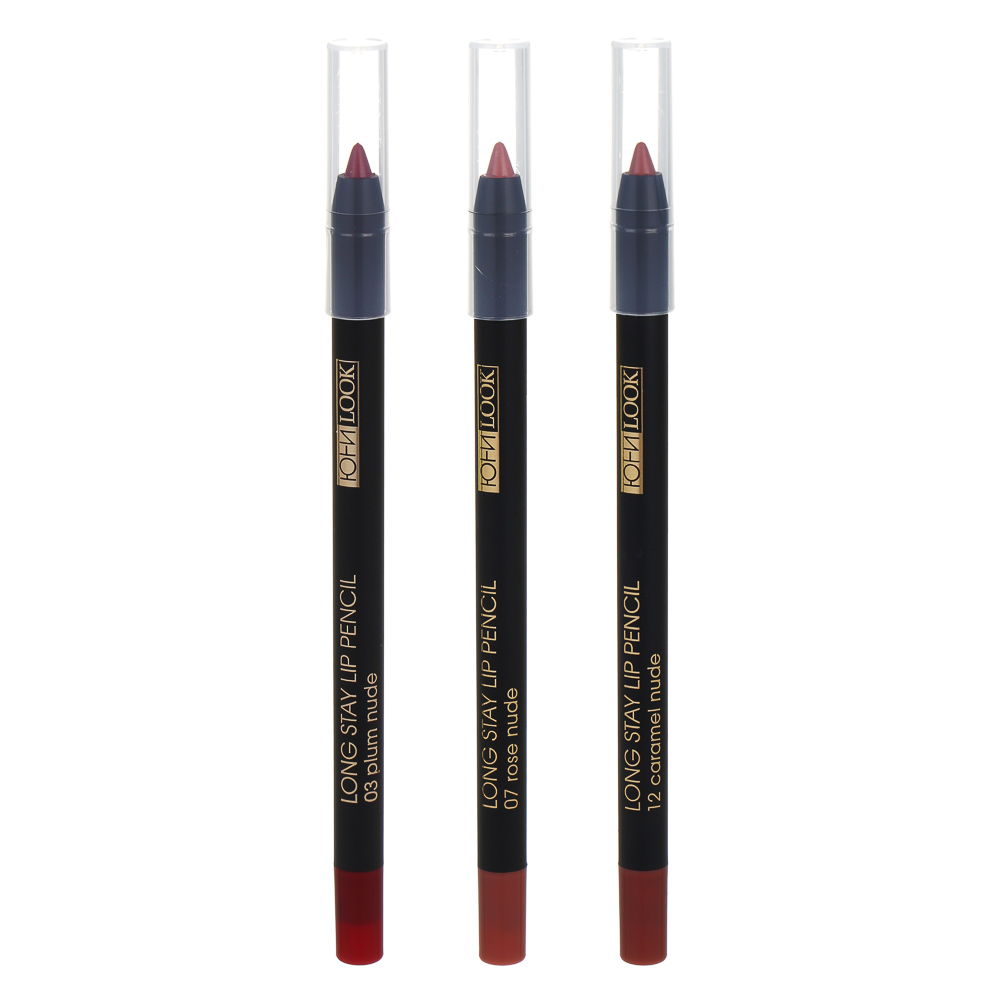 ЮНИLOOK Карандаш устойчивый для создания контура губ, 1,6 гр, 3 тона, арт.№ 330-573