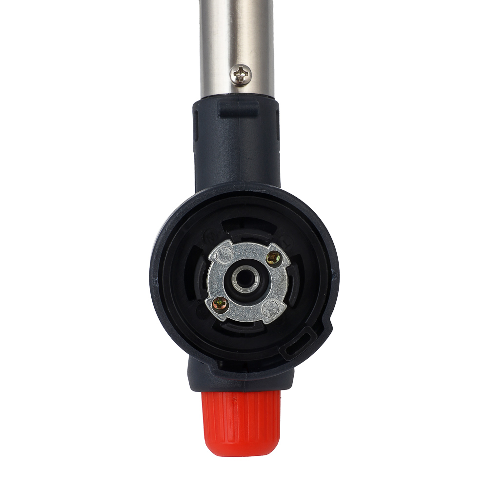 ЕРМАК Горелка газ. с пьезорозжигом, цанговый захват, шир. сопло, пласт., латунь; 15,5х4,5х5см, арт.№ 116-024