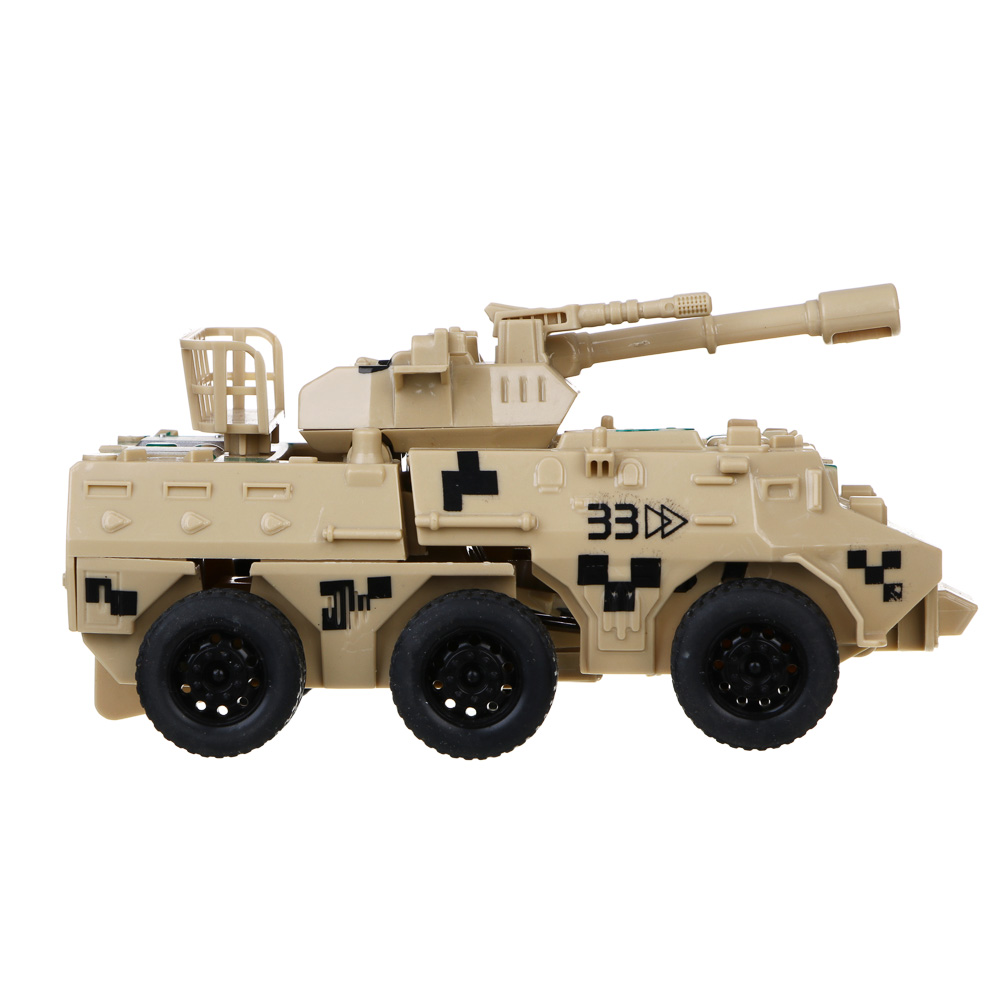 ИГРОЛЕНД Бронетрансформер "Военная операция" 2 в 1, удар, ABS, 14х7х7,5 см, 2 дизайна, арт.№ 296-003