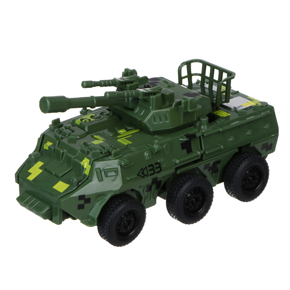 ИГРОЛЕНД Бронетрансформер "Военная операция" 2 в 1, удар, ABS, 14х7х7,5 см, 2 дизайна, арт.№ 296-003