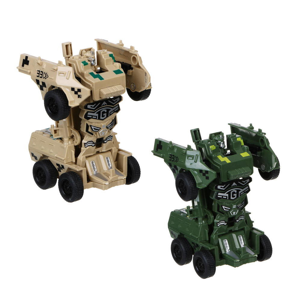 ИГРОЛЕНД Бронетрансформер "Военная операция" 2 в 1, удар, ABS, 14х7х7,5 см, 2 дизайна, арт.№ 296-003