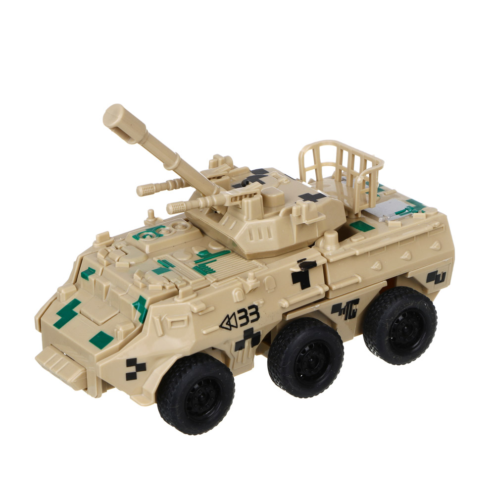 ИГРОЛЕНД Бронетрансформер "Военная операция" 2 в 1, удар, ABS, 14х7х7,5 см, 2 дизайна, арт.№ 296-003
