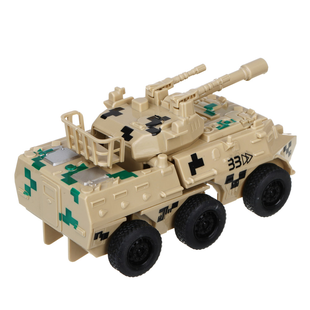 ИГРОЛЕНД Бронетрансформер "Военная операция" 2 в 1, удар, ABS, 14х7х7,5 см, 2 дизайна, арт.№ 296-003