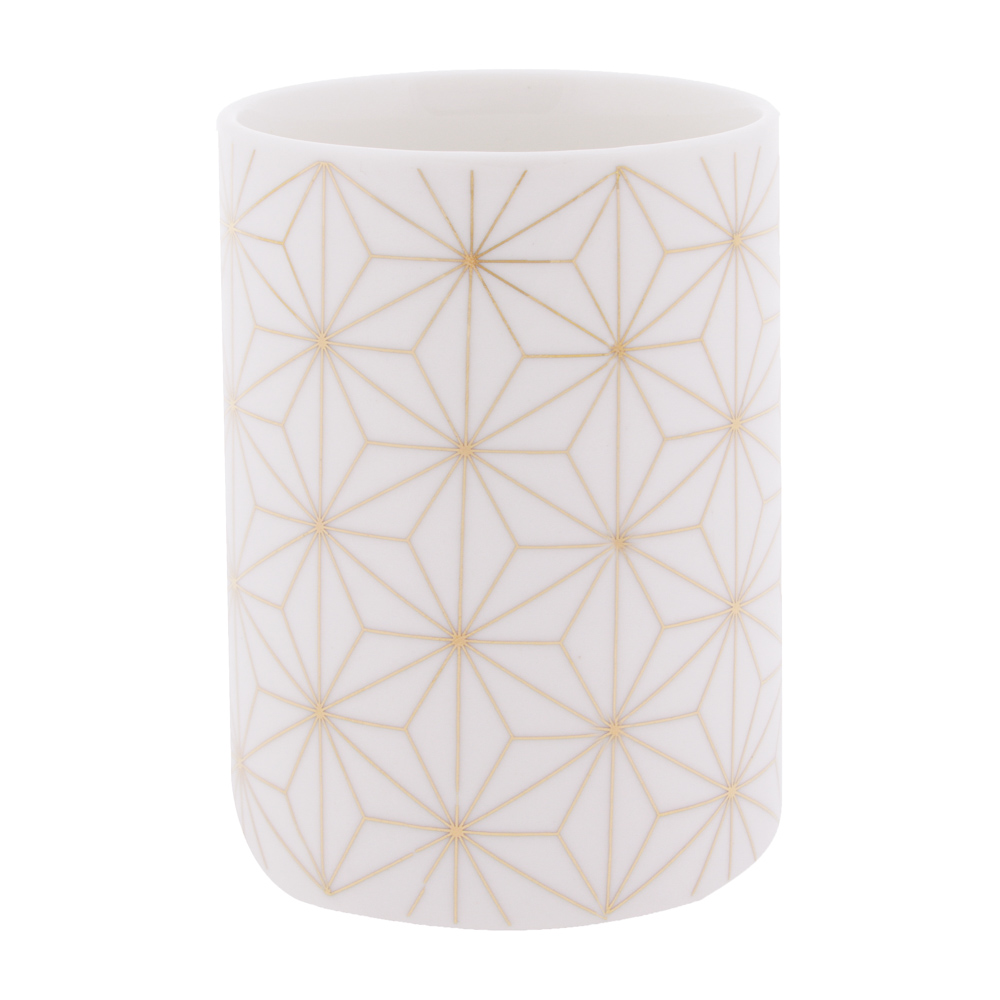 VETTA Стакан для ванной комнаты "Золотое сечение", керамика, 2 дизайна, арт.№ 463-024