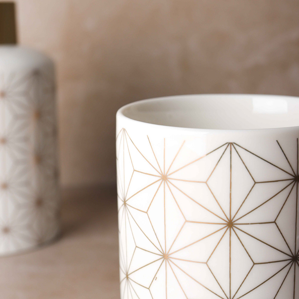 VETTA Стакан для ванной комнаты "Золотое сечение", керамика, 2 дизайна, арт.№ 463-024